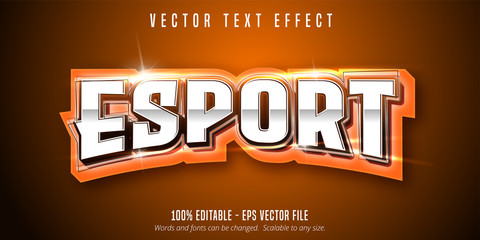 Esport text, sport style editable text effect © DesignVectX