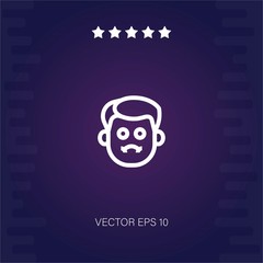 nausea vector icon modern illustration