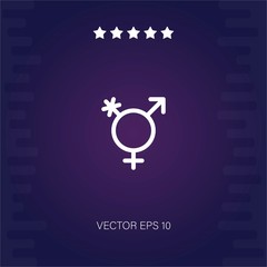 transgender vector icon modern illustration