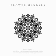 Flower Mandala. Vintage decorative elements. Oriental pattern, vector illustration.