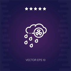 acid rain vector icon modern illustration