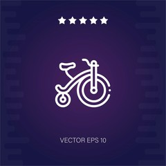 Fototapeta na wymiar acrobatic bike vector icon modern illustration