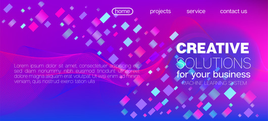 Flying Particles Distressed Purple Vector. Colorful Geometric Background. 