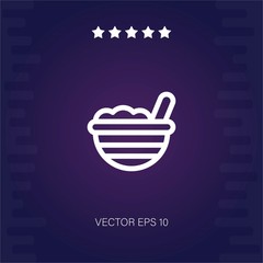 bowl vector icon modern illustration