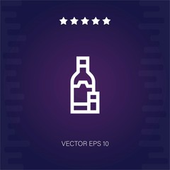 vodka vector icon modern illustration