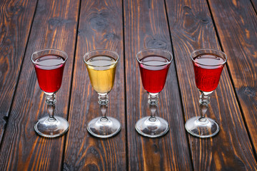 Vodka infused with berries