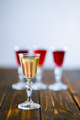 Vodka infused with berries