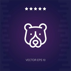 bear vector icon modern illustration