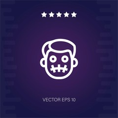zombie vector icon modern illustration