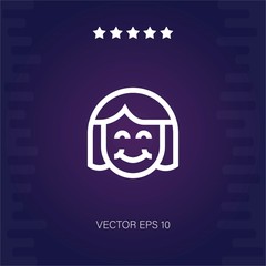 smile vector icon modern illustration