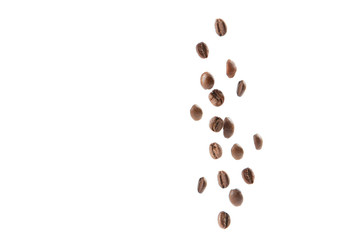 coffee beans isolated on white
