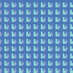 Vector seamless pattern texture background with geometric shapes, colored, blue colors.