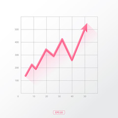 Line graph growth chart templates.