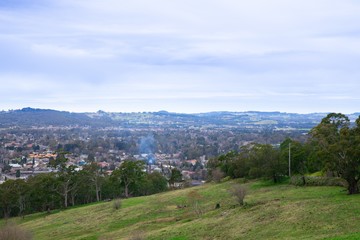Fototapeta na wymiar Panoramic views of Bowral in NSW Southern Highlands Australia
