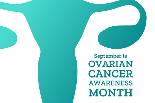 Ovarian Cancer Awareness Month. Template for background, banner, card, poster with text inscription. Vector EPS10 illustration.