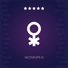 genderqueer vector icon modern illustration