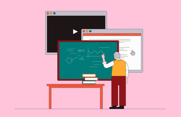 Progress in teaching from blackboard through interactive screen to video technology