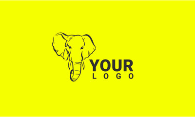 Modern Elephant logo design vector template