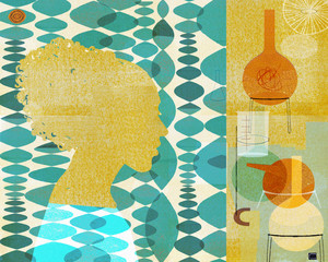 Profile of woman and genetic research