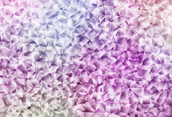 Fototapeta premium Light Purple, Pink vector gradient triangles texture.