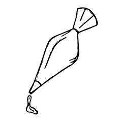 Baking Piping hand drawn icon