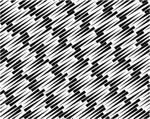 Line art optical art. Psychedelic background. Monochrome background. Optical illusion style. Black dark background. Modern pattern. Abstract graphic texture. Graphic ornament. Vector template