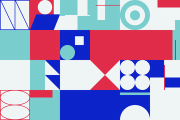 Brutalism Design Abstract Vector Pattern