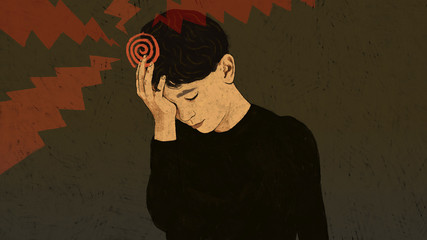 Boy with headache