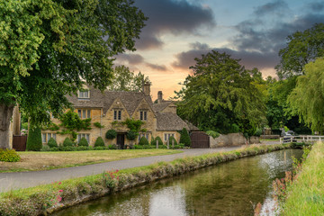 Obraz premium The Cotswolds village of Lower Slaughter