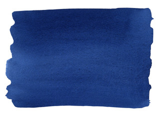 Fototapeta premium Blue watercolor background. Hand drawn abstract watercolor background. Watercolor free designs. 