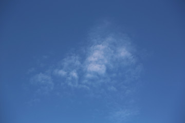 Blue sky. Beautiful background. Close-up.