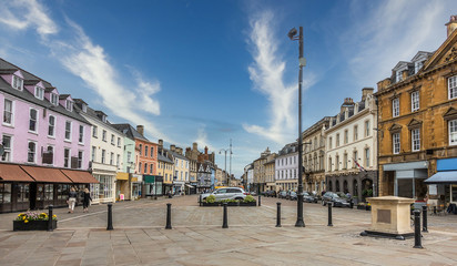 The Cotswold Town of Cirencester in England - 371025702