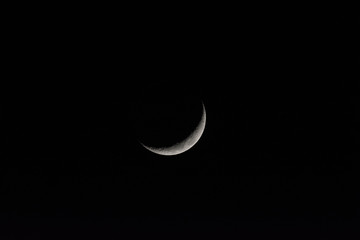 Obraz na płótnie Canvas crescent moon in the night