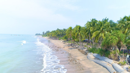 Top view of The saint martin island in Bangladesh