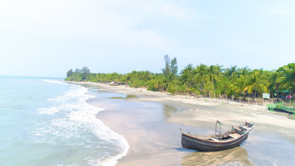 Top view of The saint martin island in Bangladesh