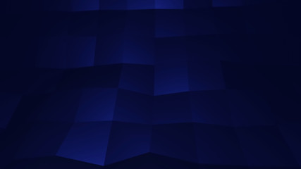 Blue curved steep rectangle floor (3D Rendering)