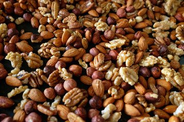 mixed nuts background