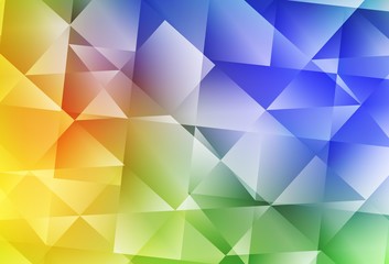 Obraz premium Light Multicolor vector triangle mosaic background.