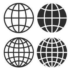 Globe vector icon