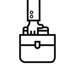 Briefcase, suitcase icon