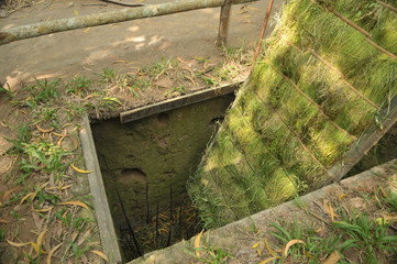 Trap used during Vietnam war at Cu Chi Tunnel.