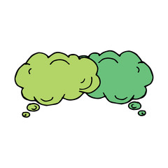 Cloud Bubble speech hand drawn icon