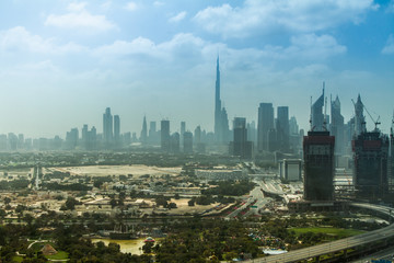 Dubai city center skyline, UAE