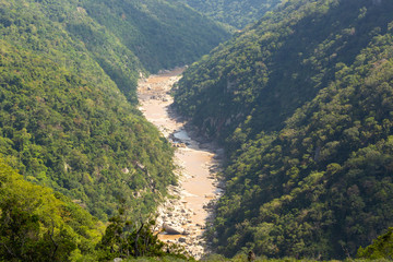 Fototapeta na wymiar View in the Gorge of the Umtamvuna River, close to Port Edward, KwaZulu-Natal