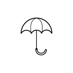 umbrella icon outline. umbrella logo vector design