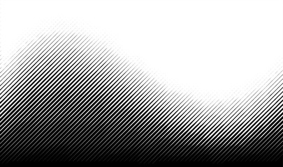 Abstract halftone monochrome pattern with lines.