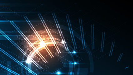 Abstract technology background Hi-tech communication concept innovation background vector illustration