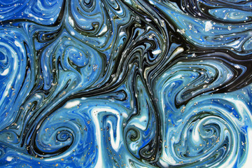 Ebru style background with different patterns in high quality