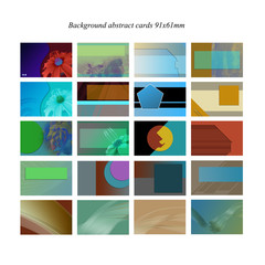 Abstract background cards