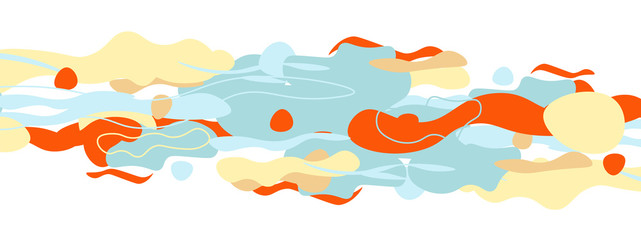 Trendy liquid style shapes abstract design, dynamic vector background for placards, brochures, posters, web landing pages, covers or banners